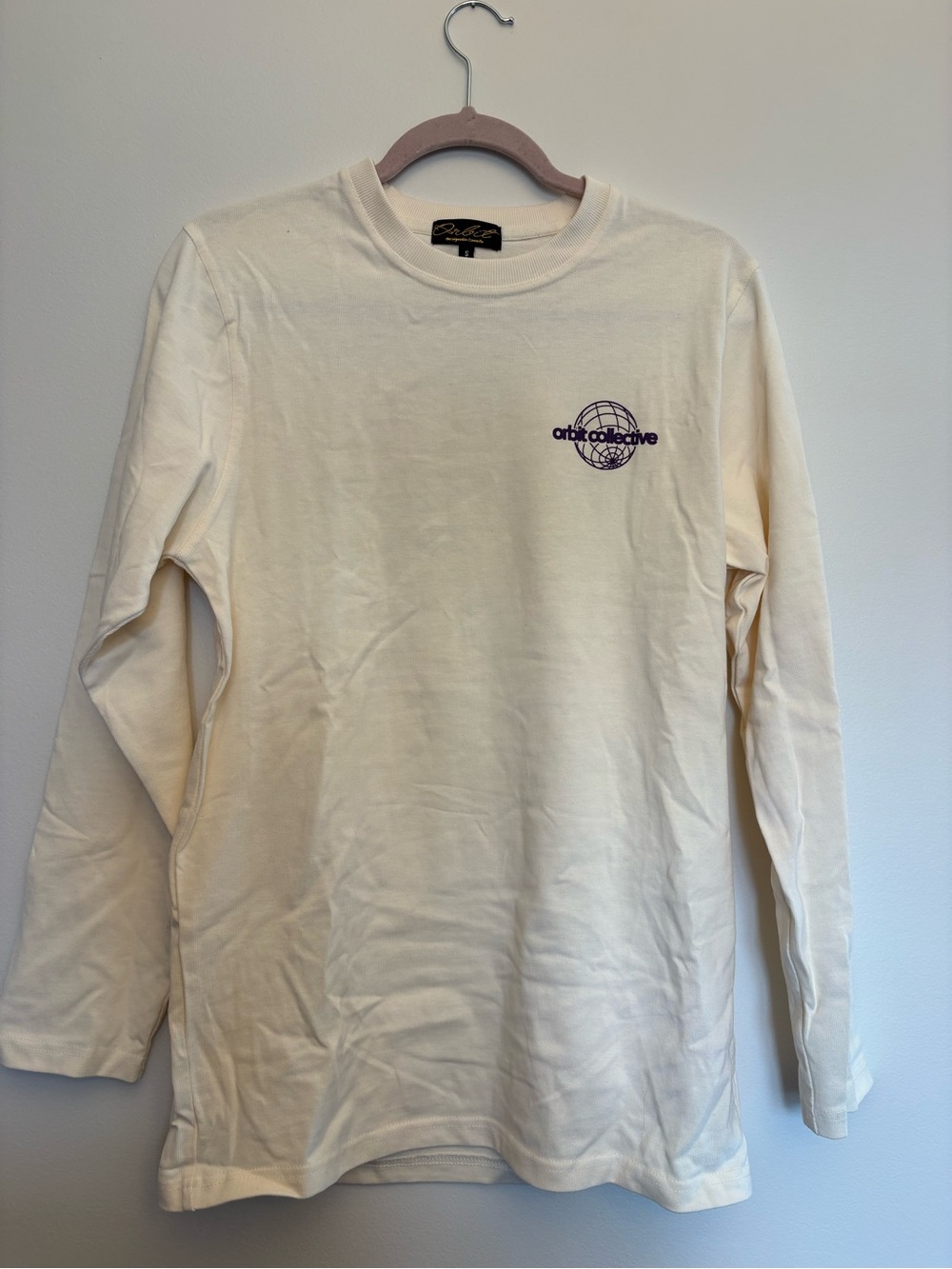 Cream Long-Sleeve Tee. Unisex